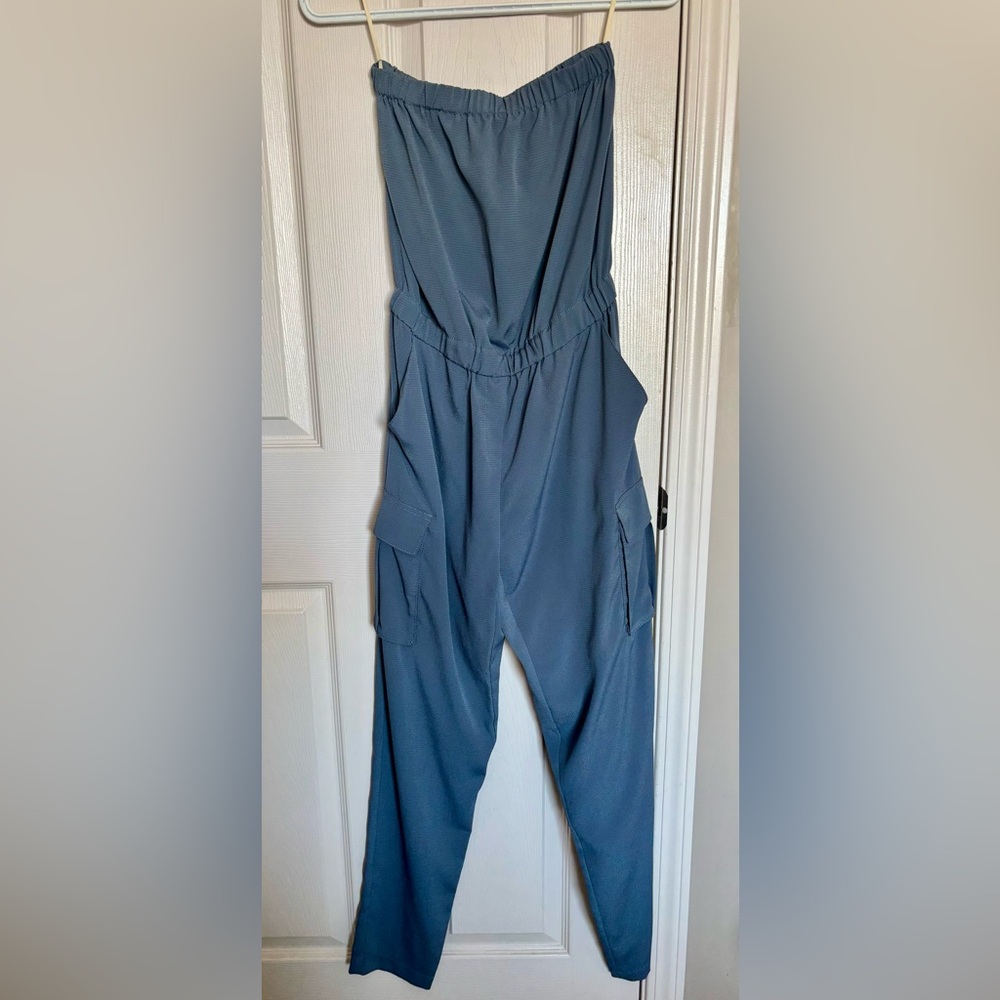 RACHEL Rachel Roy Blue Jumpsuit Relaxed Fit